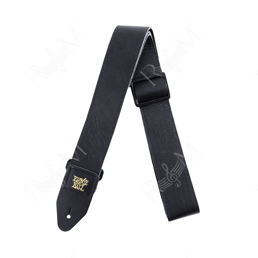 Tracolla in Pelle Nera Italiana Larga 5 cm Tri-Glide