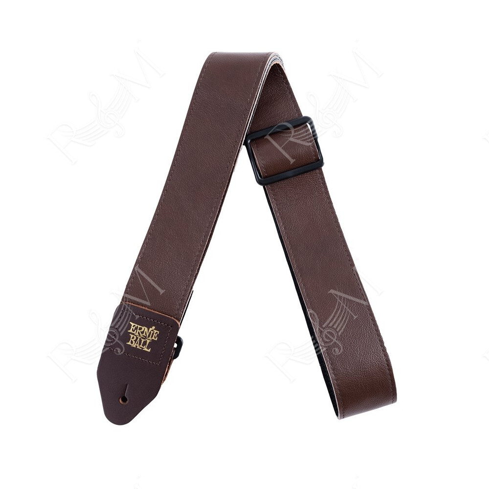 Tracolla in Pelle Marrone Italiana Larga 5 cm Tri-Glide