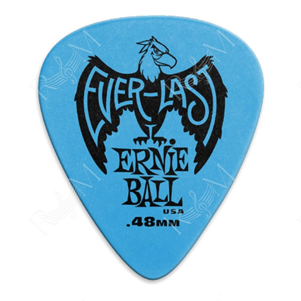 9181 Plettri Everlast Blue 0.48mm Busta da 12