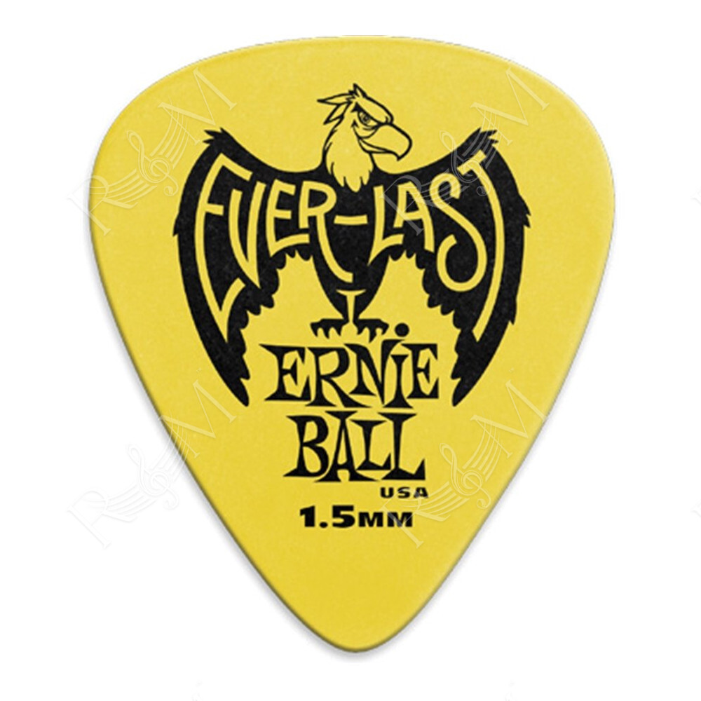 9195 Plettri Everlast Yellow 1.5mm Busta da 12