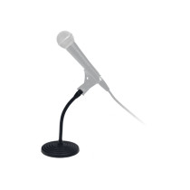 MTFX Asta Microfonica Dritta Base Rotonda Testa Flessibile