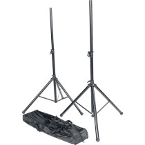 SS01-PACK Aste Metalliche Nere con Custodia 2 Pcs