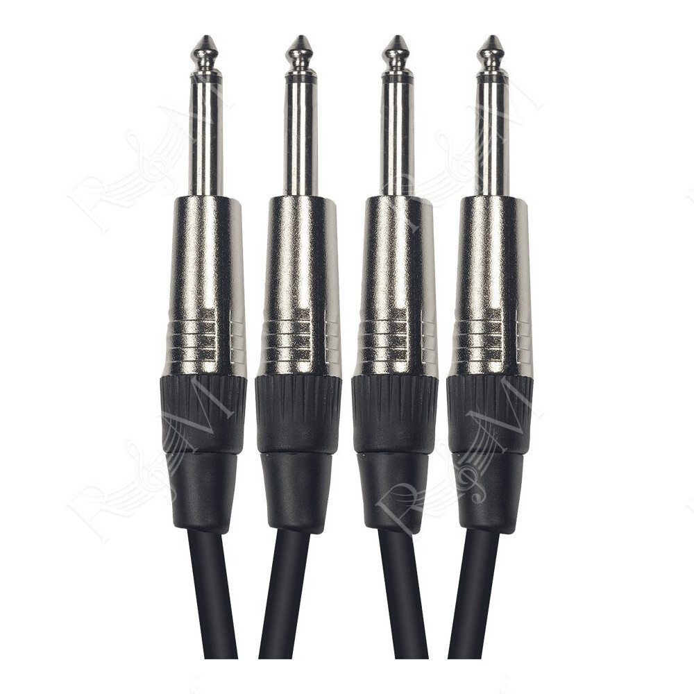 K08-6 Cavo Segnale 2x Jack Mono/2x Jack Mono 6 m