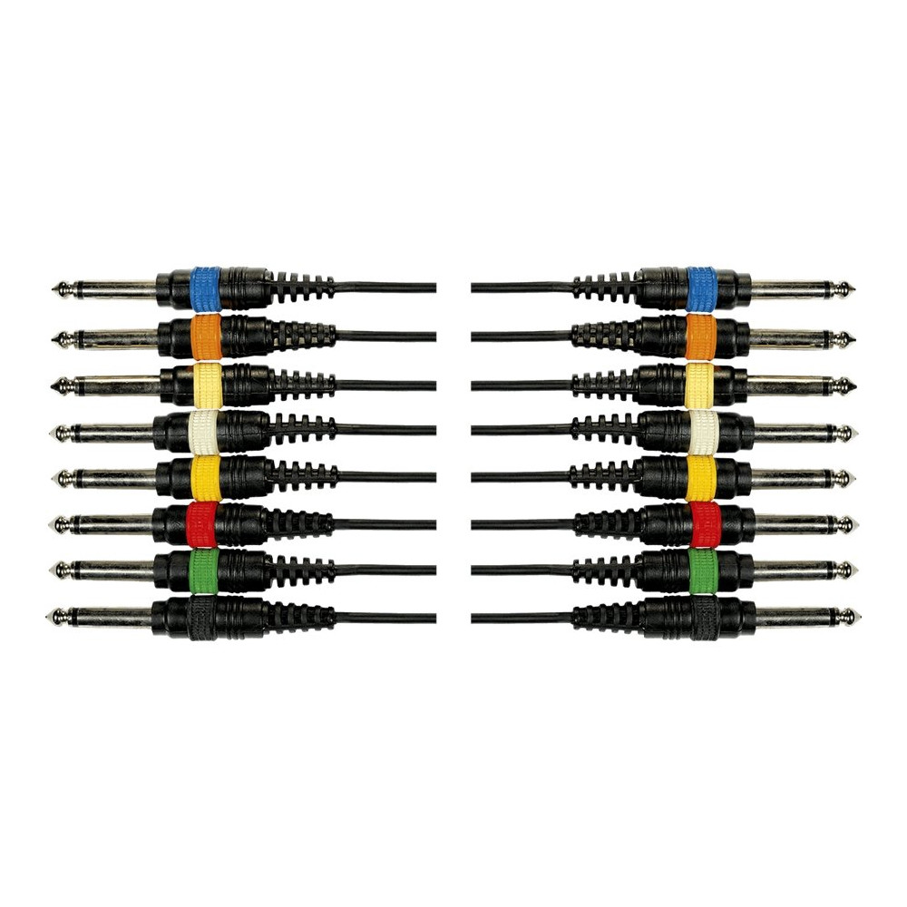 OC02 Frusta 8 Cavi Jack Mono/Jack Mono 5 m