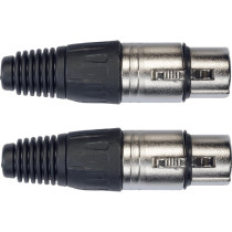 XLR02 Connettori XLR Femmina 2 Pcs