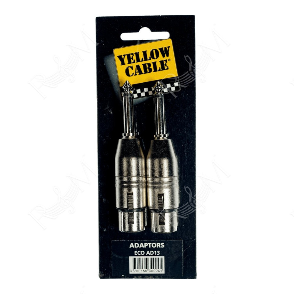 AD13 Adattatore Jack Mono Maschio/XLR Femmina 2 Pcs