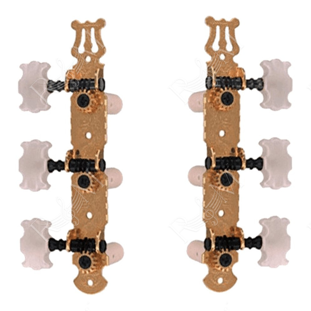 EZ1789G Meccaniche Chitarra Classica 1+1 Dorate 2 Pcs