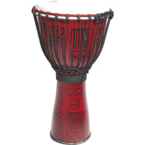FIBD14-RD Djembe Fibra Energy 14" Sarong Rosso