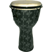 TDFIBD12-16LG Djembe Fibra Energy Intonabile 12" Astrazioni Grigie