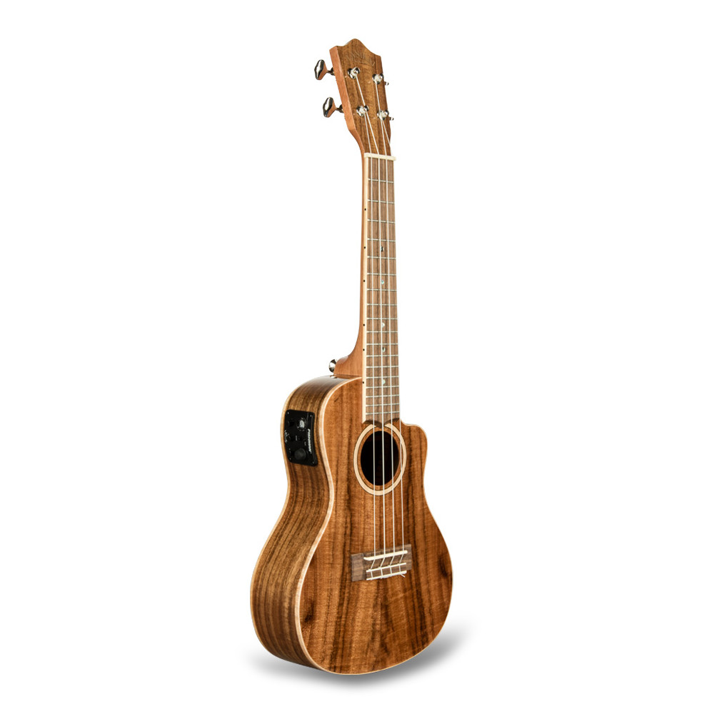 ACST-CEC Ukulele Concerto con Top in Acacia e Preamp