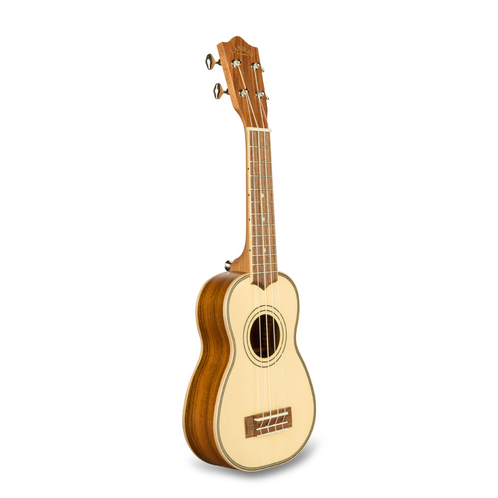SPST-S Ukulele Soprano con Top in Abete Rosso