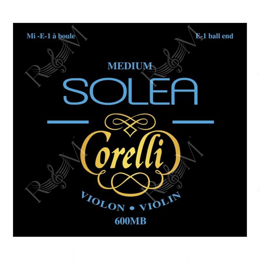 600MB Set Corde Violino Solea Corelli, Tensione Media, ball end