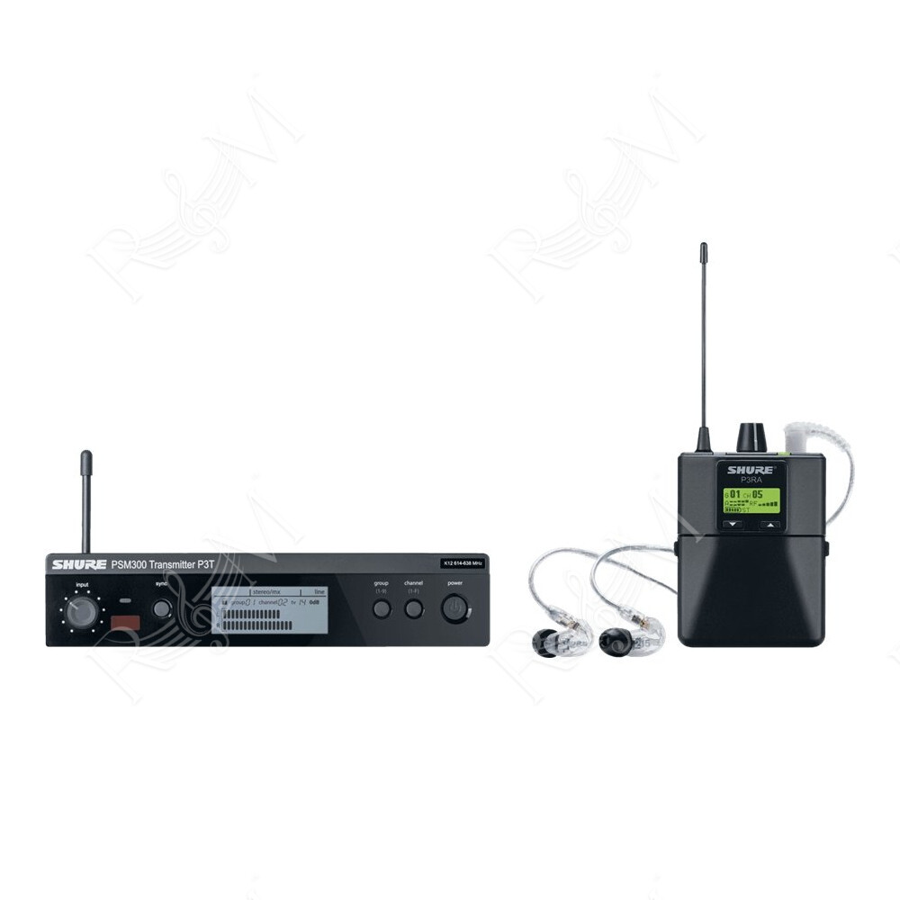 P3TERA215CL trasmettitore P3TE, ricevitore P3R, auricolari SE215. (L19)