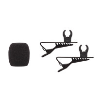 RK376 Clip lavalier e 2 antivento CVL-B/C-TQG