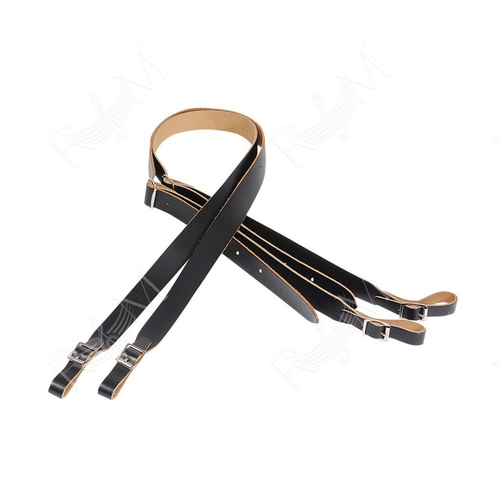 M18-BLK Tracolla per Fisarmonica in pelle Black 1"