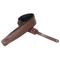 DM1PD-BRN Tracolla in pelle pieno fiore Brown 3"