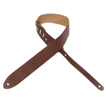 M12-BRN Tracolla in pelle pieno fiore Brown 2"