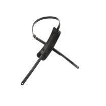M25-BLK Tracolla Vintage-Style in pelle conciata al vegetale Black 5/8"