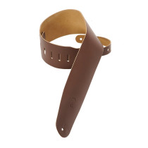 M4-BRN Tracolla in pelle pieno fiore Brown 3 1/2"