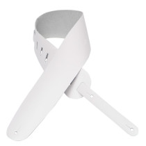 M4-WHT Tracolla in pelle pieno fiore White 3 1/2"
