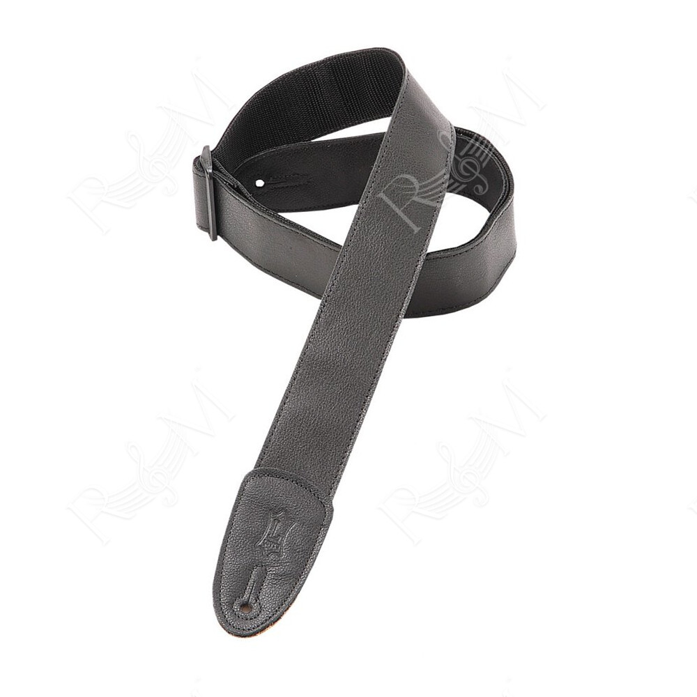 M7GP-BLK Tracolla in pelle con retro in polipropilene Black 2"