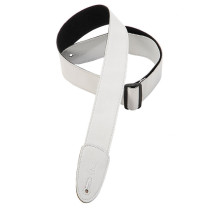 M7GP-WHT Tracolla in pelle con retro in polipropilene White 2"