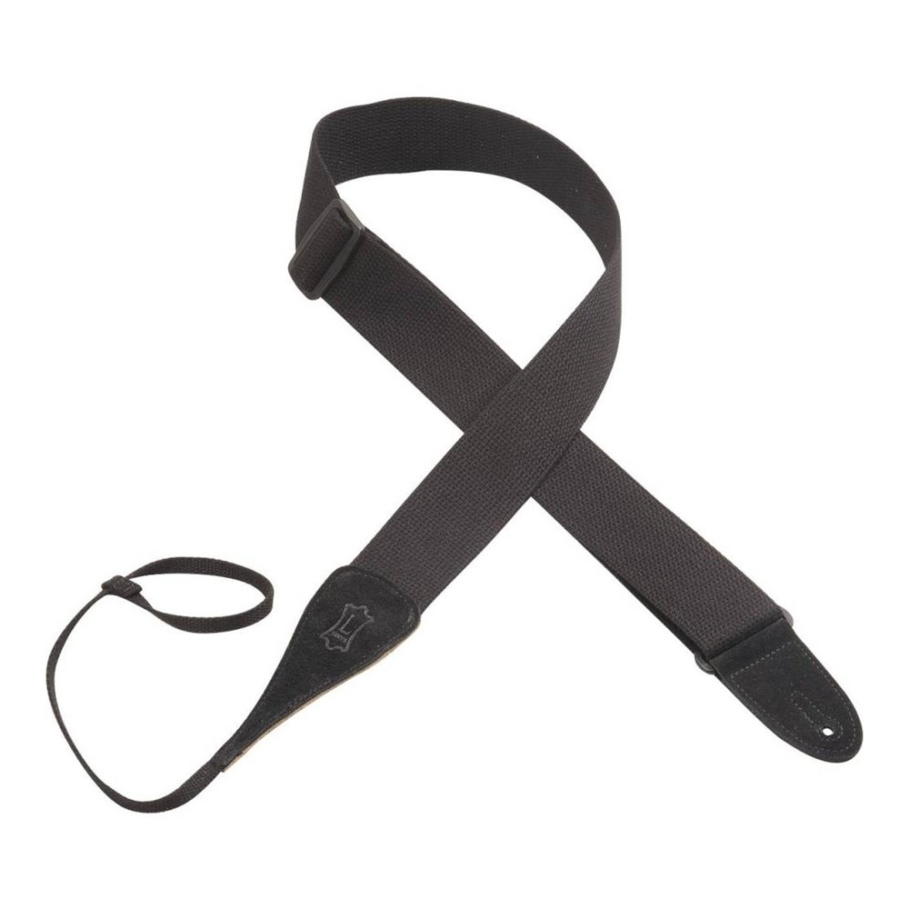MC8A-BLK Tracolla in cotone con laccio Black 2"