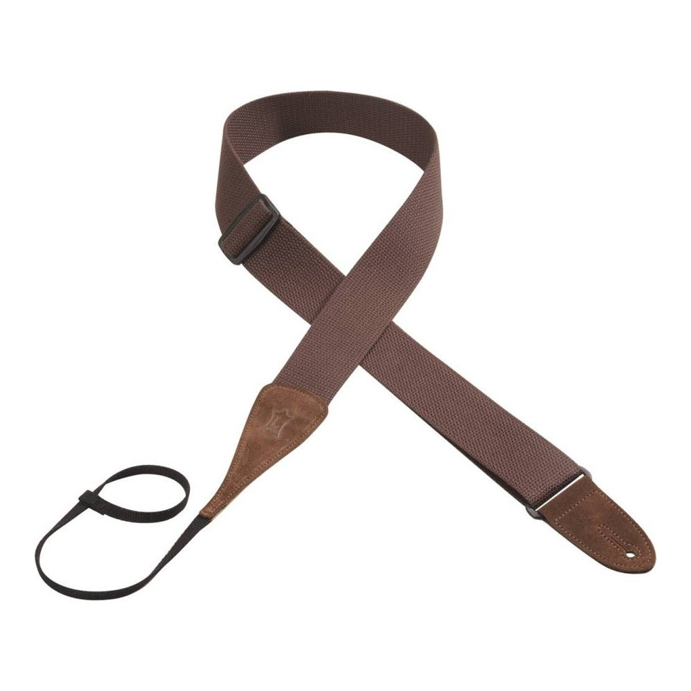MC8A-BRN Tracolla in cotone con laccio Brown 2"