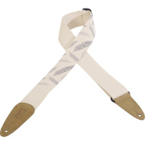 MC8U-007 Tracolla in cotone decorata Feather 2"
