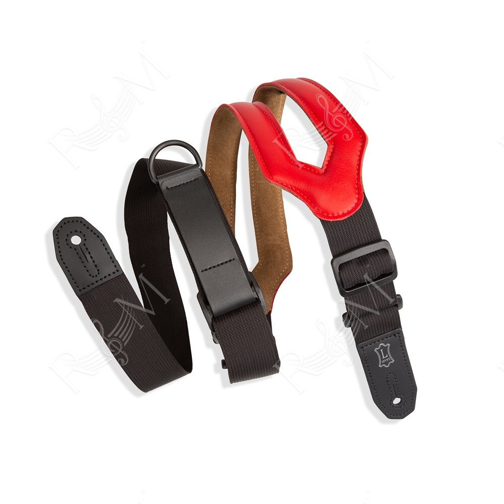 MRHSS-RED Tracolla in pelle Right Height Ergonomic Red 3"