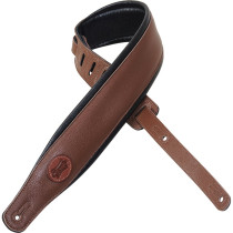 MSS2-BRN Tracolla in pelle imbottita Brown 3"