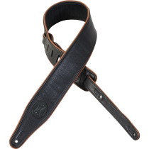 MSSB17-BLK Tracolla in pelle Black & Caramel 2"