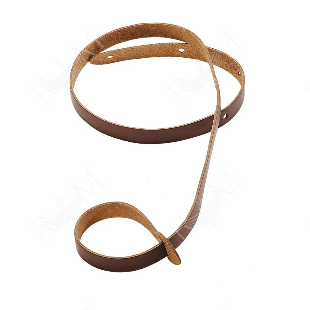 M19-BRN Tracolla per mandolino in pelle Brown 3/4"