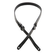 M19PR-BLK Tracolla per mandolino in pelle conciata al vegetale Black 1/2"