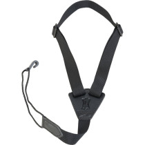 M20-BLK Tracolla per ukulele in nylon Black 1"