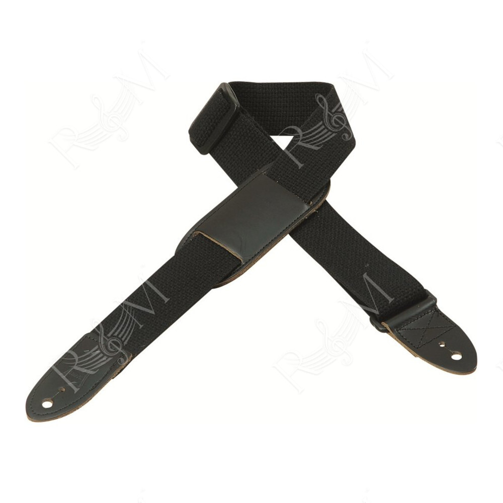 MC8PJ-BLK Tracolla per youth guitar e ukulele in cotone Black 1 1/2"