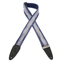 MC8DS-BLU Tracolla in cotone distressed Blu 2"