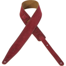 MS317AUR-FCA Tracolla in pelle scamosciata Red 2 1/2"