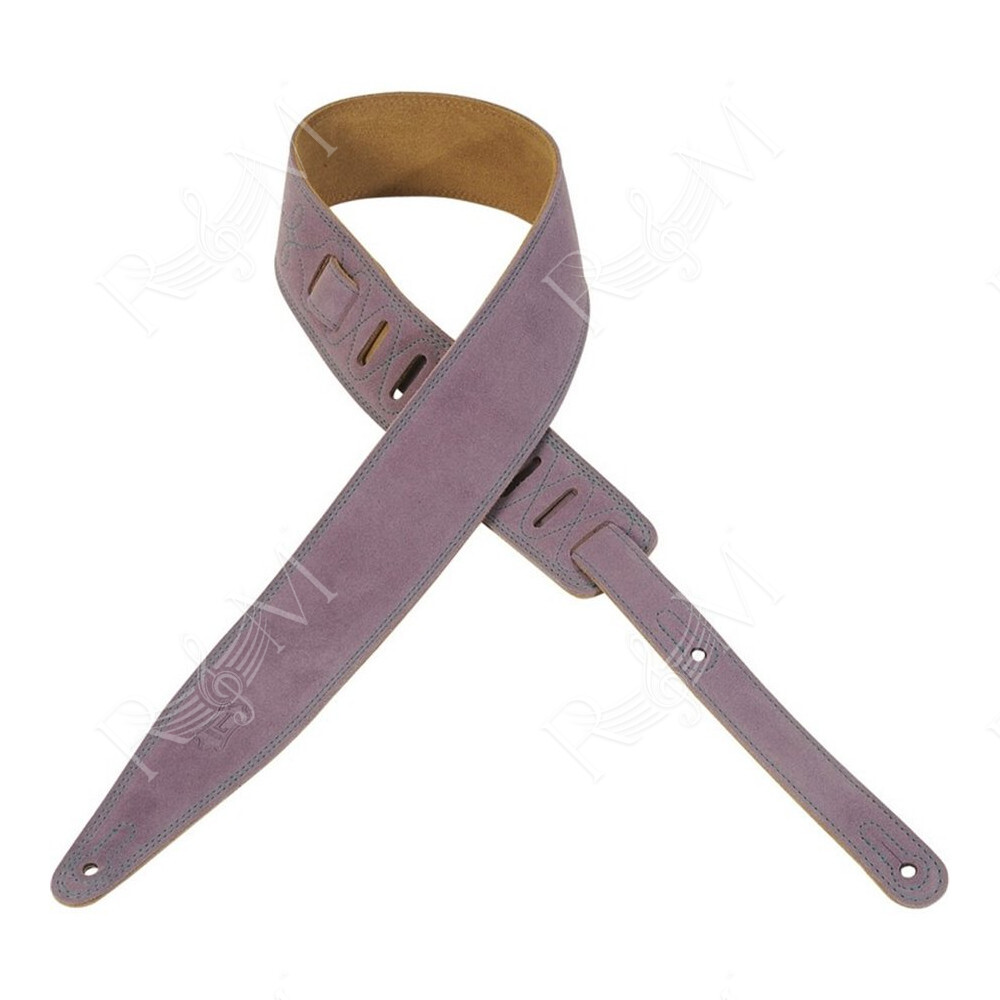 MS317AUR-PRP Tracolla in pelle scamosciata Purple 2 1/2"