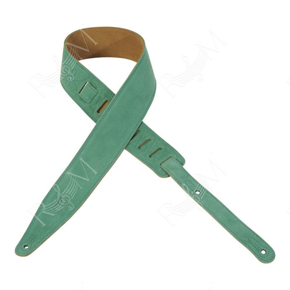 MS317AUR-SEA Tracolla in pelle scamosciata Seafoam 2 1/2"