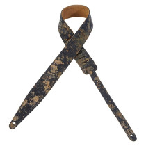 MSGL217-NAV Tracolla in pelle scamosciata con schizzi metallici e dorati Navy 2"