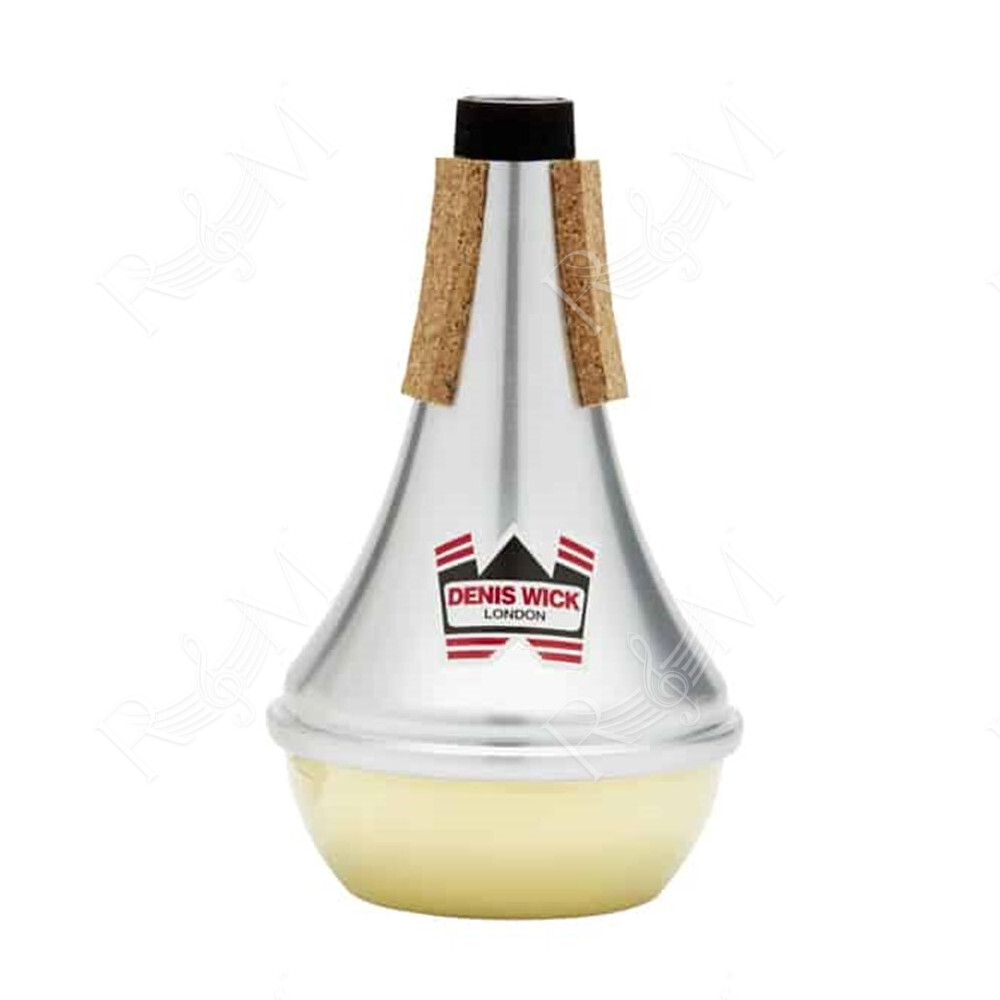 Sordina per tromba o cornetta dritta in alluminio con fondo in ottone  5504B