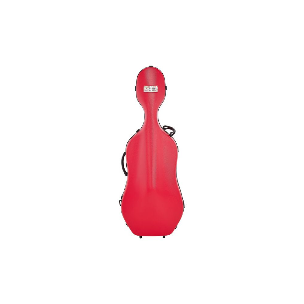 1001SWR CUSTODIA CLASSIC PER VIOLONCELLO - RUOTE - RED