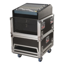 G-TOUR-GRC-1406 Flight Case 14U + 6U Road Console Rack