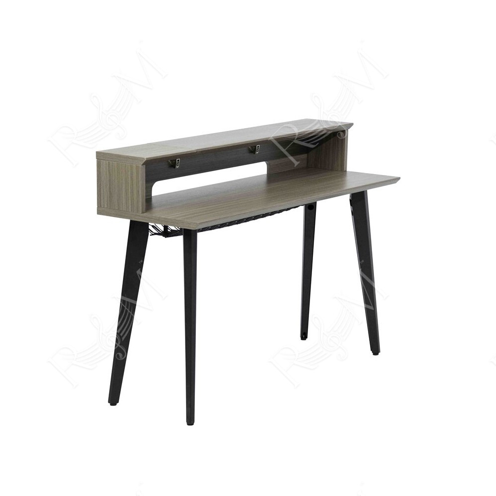 GFW-ELITEKEYTBL61-GRY Workstation in legno per tastiere fino a 61 tasti, colore grigio driftwood