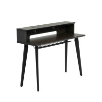 GFW-ELITEKEYTBL61-BRN Workstation in legno per tastiere fino a 61 tasti, colore noce scuro