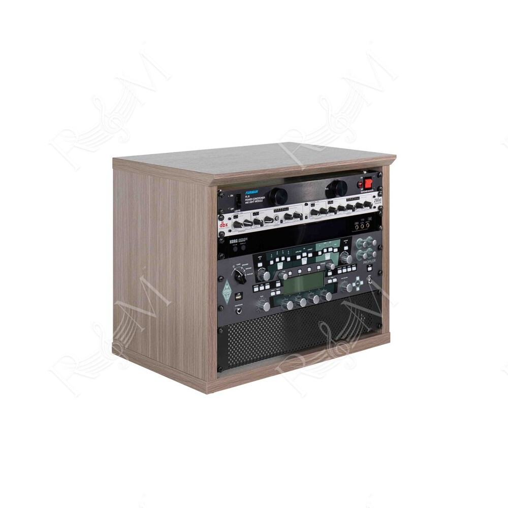 GFW-ELITERK-8U-GRY Rack 8U in legno grigio driftwood finitura standard
