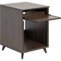 GFW-ELITEDESK-BRN Scrivania workstation Elite in noce scuro per studi e creator