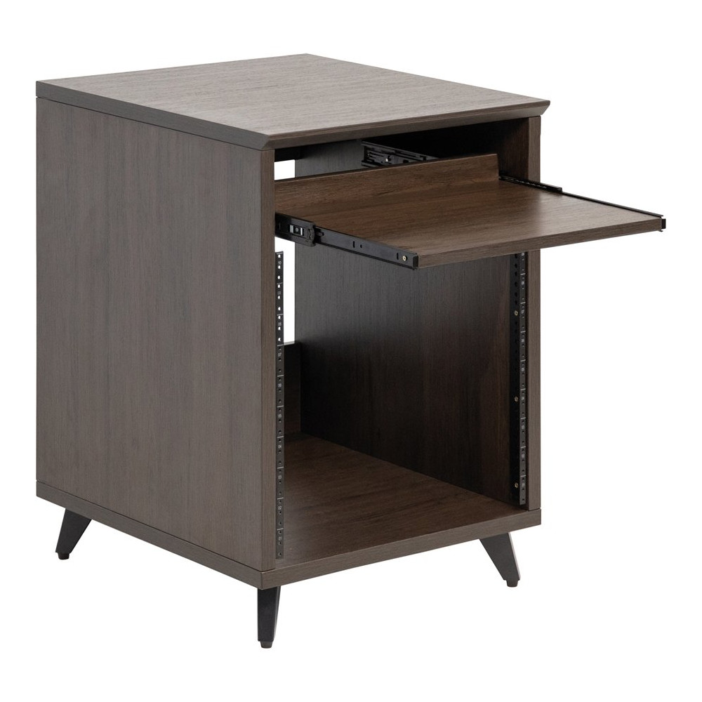 GFW-ELITEDESK-BRN Scrivania workstation Elite in noce scuro per studi e creator