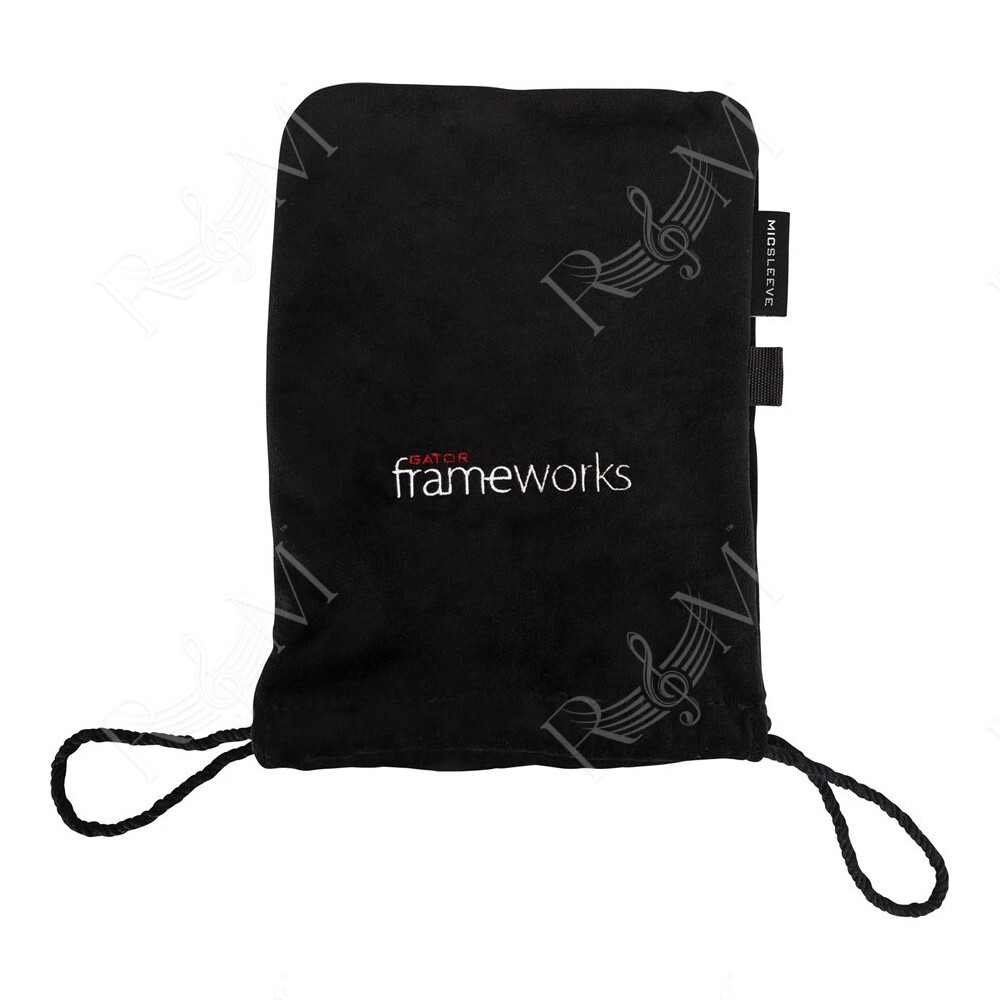 GFW-MICPOUCH Custodia in velluto per microfoni da studio